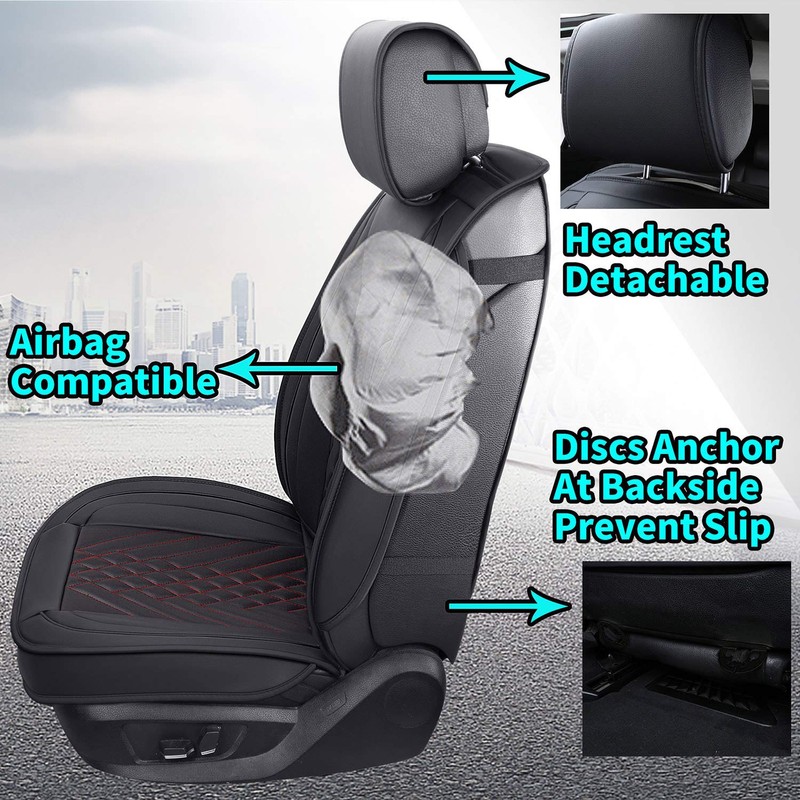 PLTCAT 2 Front Car Seat Covers Set, Car Seat Cushions