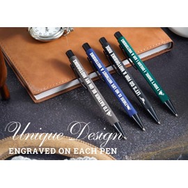 INNObeta Motorbike Gifts for Men, Ballpoint Pen Set of 4, Biker Gift Ideas for Dad, Grandad on Birthday, Christmas, Father's Day