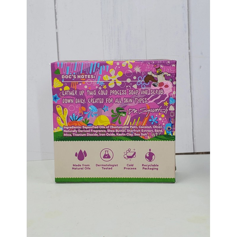 Dr. Squatch Ltd Ed. Bar Soap Spongebob Sea Star Shenanigans
