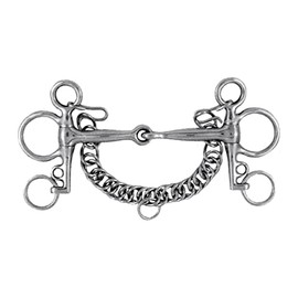 Korsteel Stainless Steel Tom Thumb Pelham Bit, 5.25"