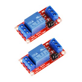 2Pcs 5V One Channel Relay Module Relay Switch with OPTO Isolation High Low Level Trigger