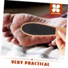 Baluue 2pcs Wooden Handle Foot File Exfoliating Dead Skin Remover