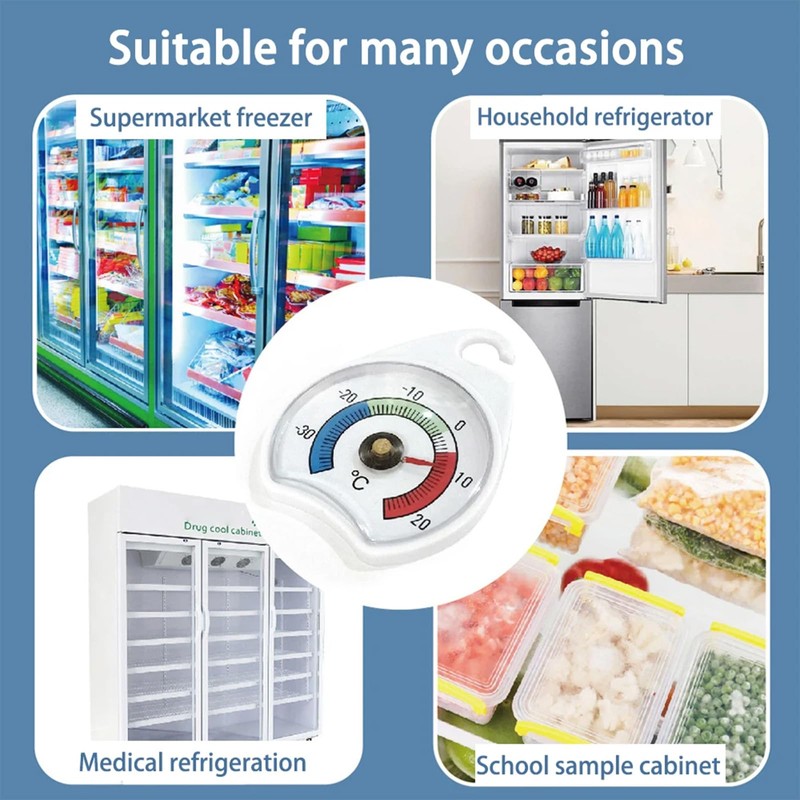 2 PCS Freezer Thermometer, Fridge Thermometer, Freezer Thermometer Uk, Fridge