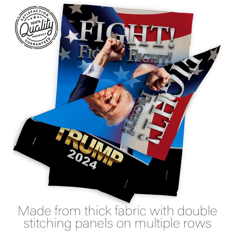Ornament Collection Fight for Trump Flag Wood Dowel Pole Kit
