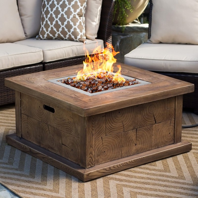 onlyfire Stainless Steel 12" Drop-in Square Fire Pit Pan, with