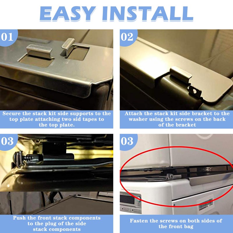 TOMOON KSTK1 Laundry Stacking Kit for 27" L-G Washer and