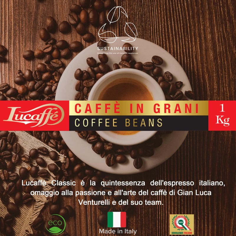 Lucaffé - Coffee beans Classic, 1 Kg bag | Coffee