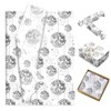 100Sheets Disco Theme Tissue Paper Silver Disco Ball Wrapping Paper