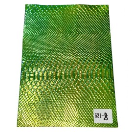 Wholesale Fancy Snake-patterned High Quality Artificial Leather for Making Handbags, Shoes and BagsColor: 631-8