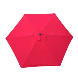 BELLRINO DECOR 10ft 6 ribs Replacement RED STRONG AND THICK Umbrella Canopy (Canopy Only) RED-106