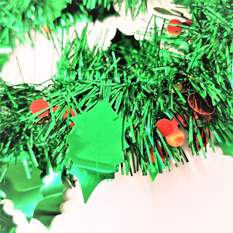 YLAB - 3 Strands of Holly Berry Tinsel - 2