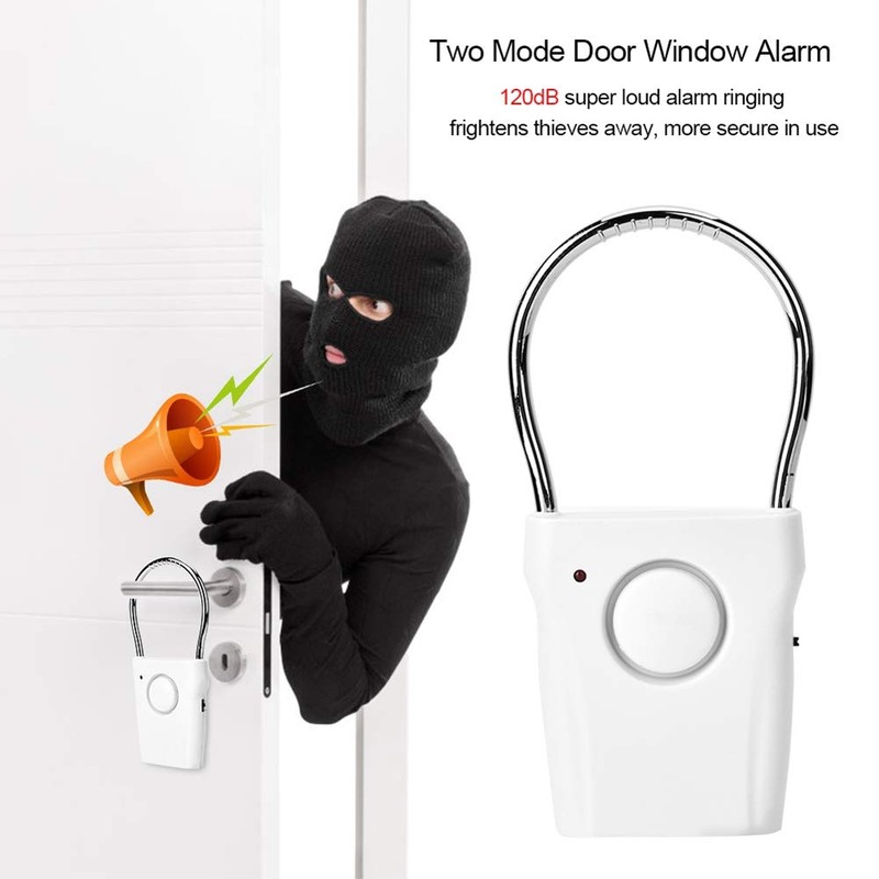 Restokki 120dB Touch Sensor Door Handle Alarm, Anti Theft Vibration