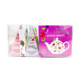 ETS - Teegeschenk mit Schleife "Früchte Tee Kollektion" (Super Fruits), BIO, 12 Pyramiden-Beutel (DE-Version)