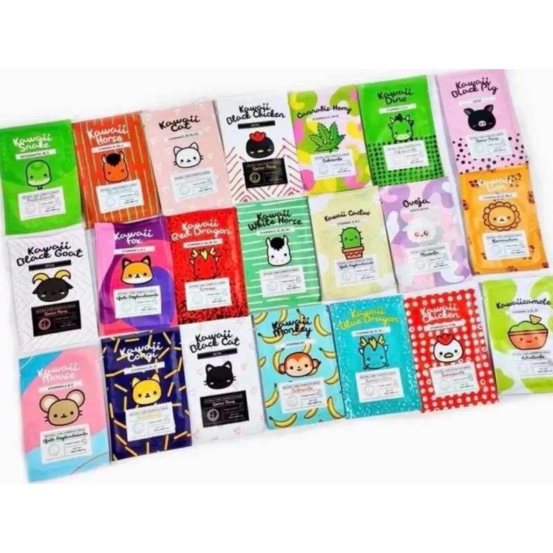 KFMX 50 Mascarilla Kawaii Coreana Surtida