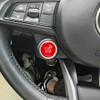 ANGELGUOGUO Red ABS Car Engine Start Stop Switch Button Cover