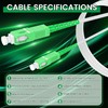 SpeedyCables SC/APC Armored Fiber Optic Cable 1m/3ft - OS2 Single