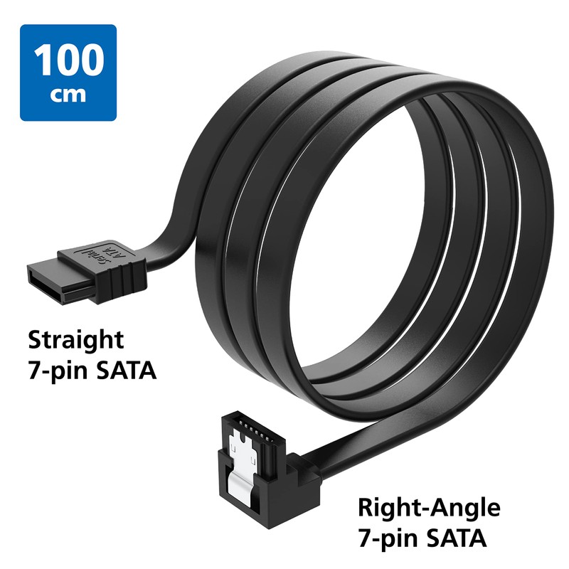 Akasa SATA Cable 6Gb/s Angled 100cm