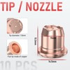 YESWELDER 24pcs Plasma Cutting Torch Consumables Sets Tip Electrode of
