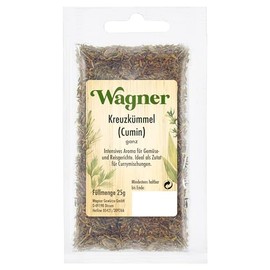 Wagner Gewürze Cumin Whole Pack of 5 x 25 g