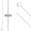 com-four® 12x Schaschlikspieße aus Edelstahl - 24 cm lange Fleischspieße