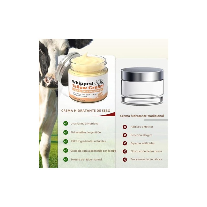 Crema Cebo Res Balsamo Miel Sebo Cara Facial Acabado Pasto