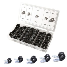 Operitacx 42 Pieces Steel Hose Clamp Set Gear Hose Clamps for Auto Car Motorcycle Plumbing