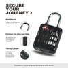 TSA-Approved Combination Padlock for Luggage & Travel - Durable, Resettable,