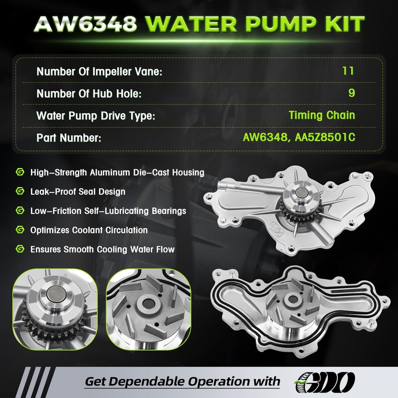 3.5 Ecoboost Timing Chain Kit with Water Pump AT4Z6268A Fits