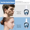 NARUTOO Full Face Snorkel Mask, 180°Panoramic View Double Floating Ball
