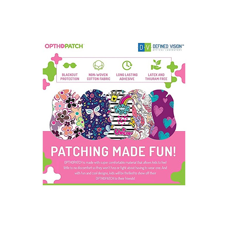 Opthopatch Parches para Ojos para bebés - Diseño bonito para