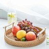 24cm Wicker FRUIT TRAY -Handled Wicker FRUIT BASKET, Wicker FRUIT