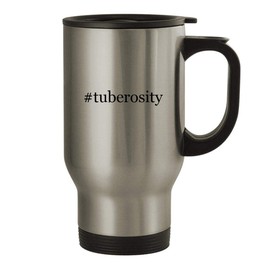 #tuberosity - 14oz Stainless Steel Travel Mug, Silver