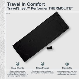 Cocoon TravelSheet inlet Thermolite Performer black 2016 camp inlet