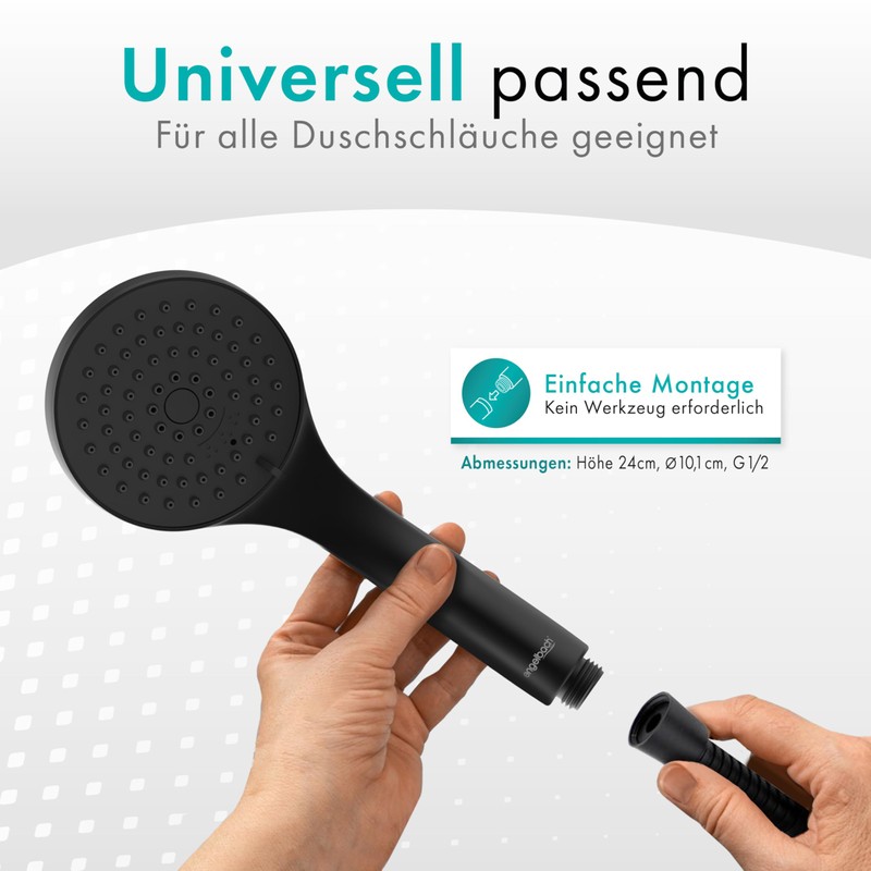 Engelbach® Water-Saving Shower Head – Made in Switzerland | 3