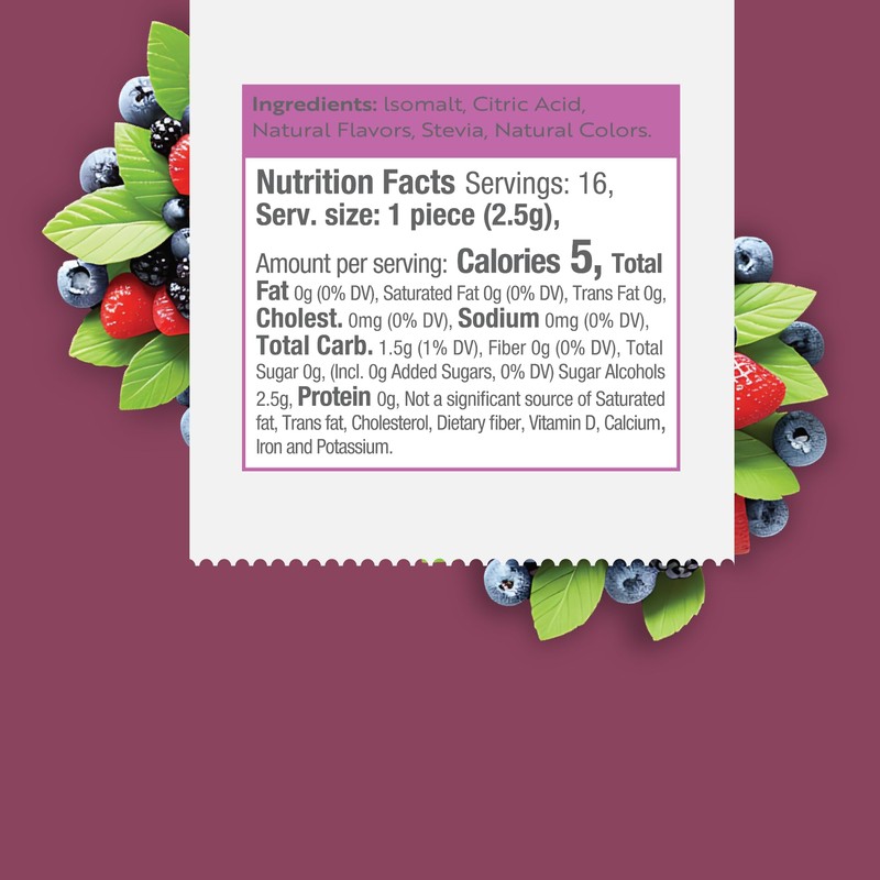 Stevita Harmony Grown Hard Candy, Mixed Berry - 3 Pack