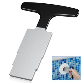 Egepon Pool Plug Removal Tool, Metal Eyeball Seat Removal Tool with Handle Grip for Inground Pool, Pool Return Jet Fitting Removal Tool for Change Out Pool Plumbing System