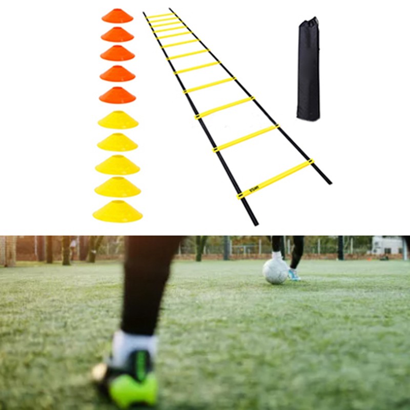 Agility Ladder 12 Rung 20ft Speed Training Ladder Equipment Set