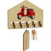 Azeeda 'Red Scooter' Wall Mounted Key Hooks/Holder (WH00040335)