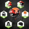 GREEN DEVIL Hard Hat Safety Helmet with Visor and Ear