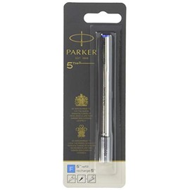 PARKER 1950275 Parker 5th Refill F, Blue, Set of 3, Blister