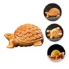 STOBAZA Luck-Bringing Turtle Decor Wooden Turtle Garden Statue for Home