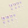 24 Pcs Purple Press on Toenails - SHANRUN Toe Press