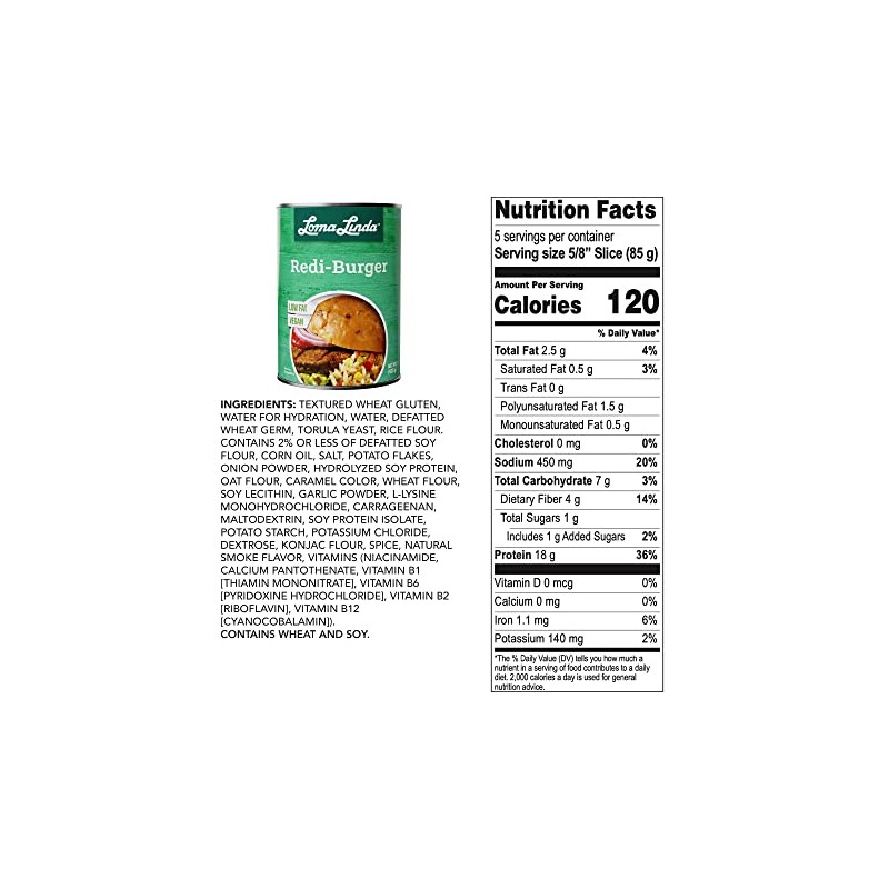 Loma Linda - Plant-Based - Redi-Burger (15 oz.)