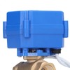 DC12V DN15 1/2 Inch Electric Ball Valve Brass Motorized Switch