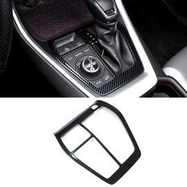 Car Accessories Fit for Toyota RAV4 2019-2022 2023 2024 Gear Shift Box Panel Cover Trim Stainless Steel (Carbon Fiber Style) 1 PC