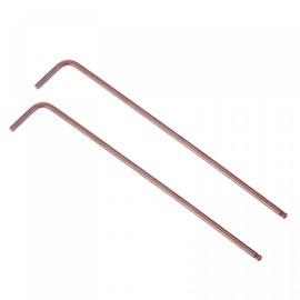TOP-VIGOR 2Pcs 2mm Ball End Hex Key Wrench, L Shaped Long Arm Ball Point Hexagon Keys Allen Key for Household DIY, Professional Machine Repairing