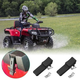 Joyzan Rubber Latch, Elastic Stainless Steel Hood Catch Flexible Draw Latch Keeper Bracket Cabinet Toolbox Hasp Loaded Toggle For Tool Box Vehicle Engine Cooler Boat Compartment Cargo Box, 2 Packs