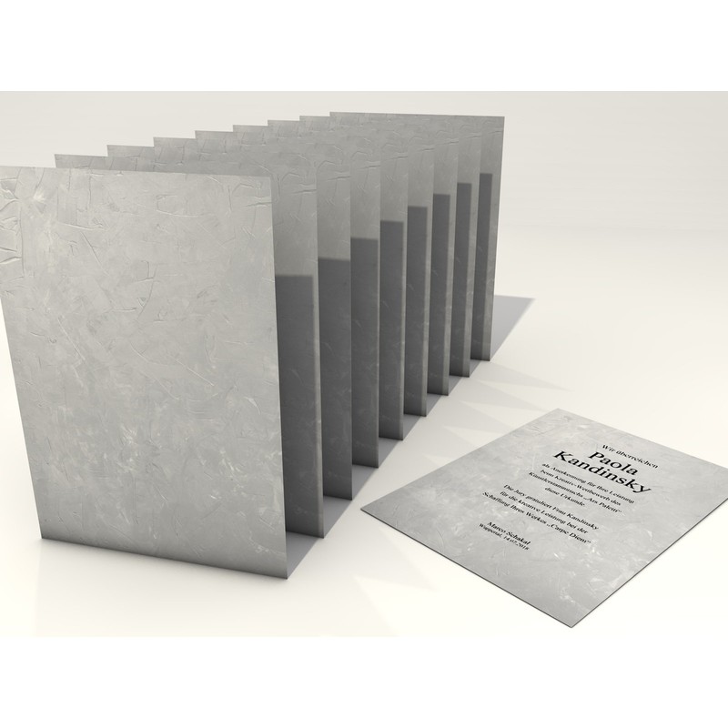 Certificate Paper "Structure Grey 50 Sheets of A4 190 g/qm