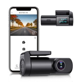 BESTSEE Dash Cam Front, 1080P Mini WiFi DashCam for Cars, Car Camera Dash with 0.96" mini screen Parking Monitor, Super Night Vision, 170° Wide Angle, App Control, G-Sensor, Easy Installation…