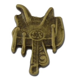 STOCKPINS Saddle Lapel Pin – Handcrafted Horse Saddle Pin for Men and Women, Western Hat, Equestrian Backpack Pins, and Cowboy Lapel Pins, no gemstone